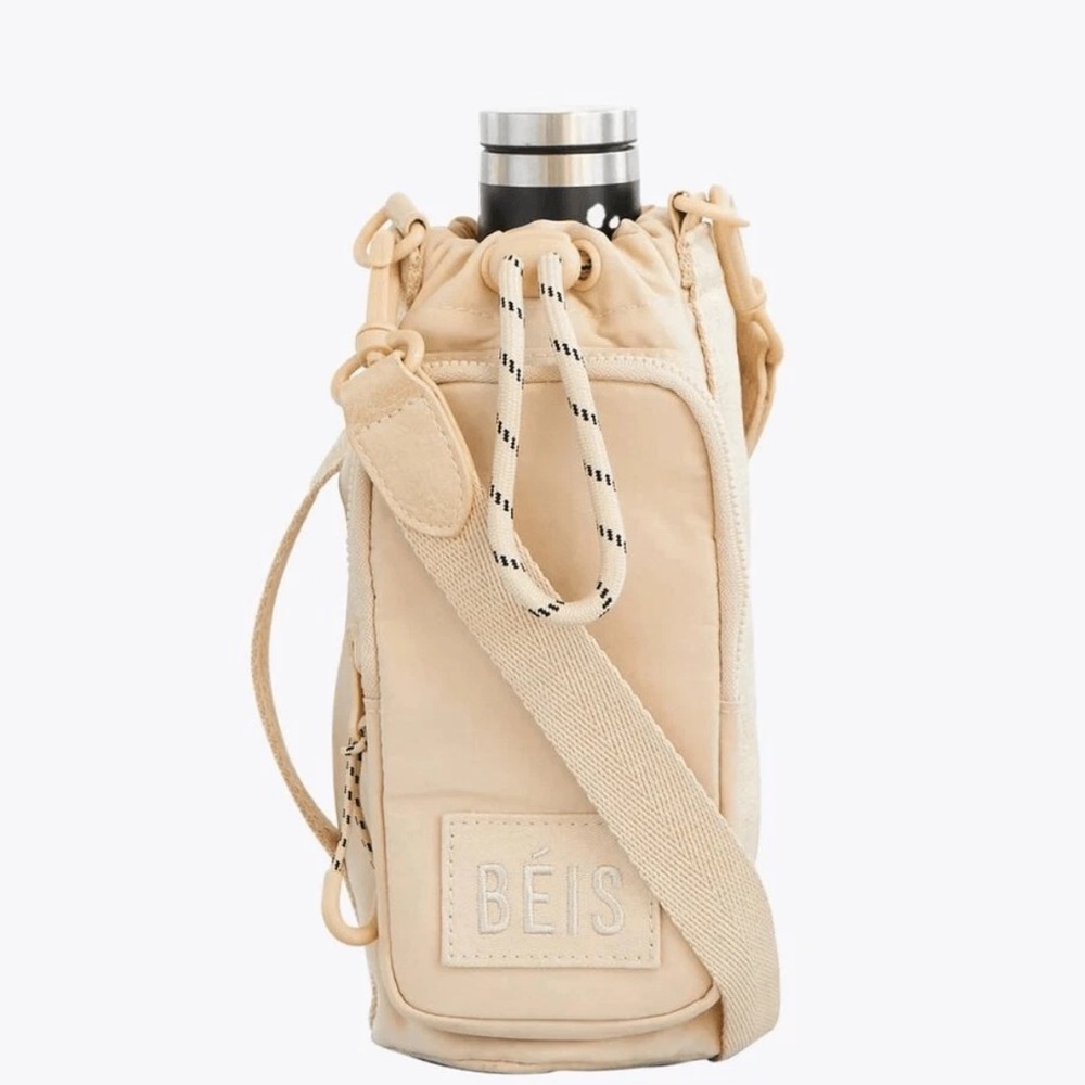 BEIS Beige Crossbody Bottle Sling Bag